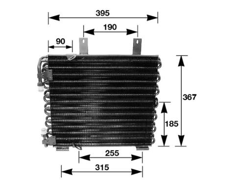 BMW A/C Condenser 351035621 - Behr Hella Service